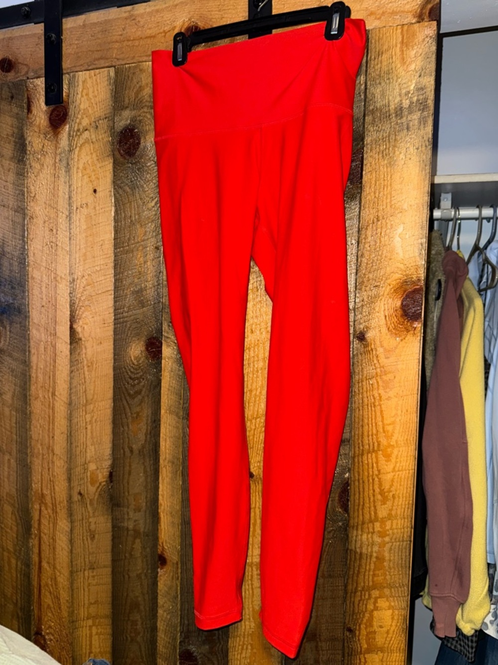 Old Navy Bright Red High-Waist Leggings